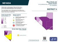 NV Congressional District 04 Stroke and Stroke Centers Map 119th Congress