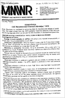 Morbidity and Mortality Weekly Report MMWR January 19 1979  Vol 28  No 2