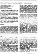 Cholesterol treatment practices of primary care physicians