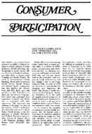 Consumer participation