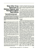 West Nile Virus Detection in Kidney Cloacal and Nasopharyngeal Specimens