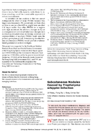 Subcutaneous Nodules Caused by Tropheryma whipplei Infection