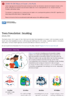 Teen Newsletter Smoking January 2022