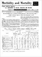 Morbidity and Mortality Weekly Report For release September 27 1957 Vol 6 No 38