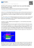 Asthma Prevalence Health Care Use and Mortality United States 2002