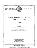 Vital Statistics of the United States 1945 Part II