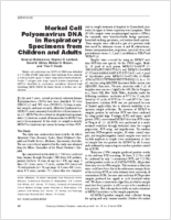 Merkel Cell Polyomavirus DNA in Respiratory Specimens from Children and Adults