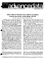 Office Visits for Preventive Care National Ambulatory Medical Care Survey United States 197778