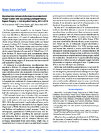 Notes From the Field Mycobacteria Chimaera Infections Associated with HeaterCooler Unit Use During Cardiopulmonary Bypass Surgery  Los Angeles County 20122016
