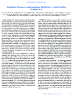 Ebola Virus Disease in a Humanitarian Aid Worker  New York City October 2014