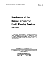 Development of the National Inventory of Family Planning Services