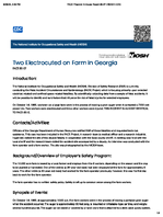 Two Electrocuted on Farm in Georgia FACE 8607
