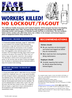 FACE Facts Workers Killed No LockoutTagout
