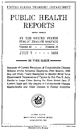 Public Health Reports  v 48 no 27  cover