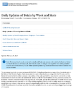 Provisional Death Counts for Coronavirus Disease COVID19 Daily Updates of Totals by Week and State 20210216