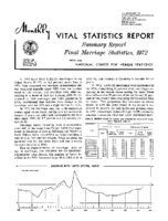 Summary report  Final marriage statistics 1972