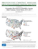 Geographic Distribution of Disability Among Older Veterans United States 20132017