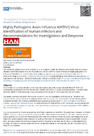 Highly Pathogenic Avian Influenza AH5N1 Virus Identification of Human Infection and Recommendations for Investigations and Response April 05 2024 0130 PM ET