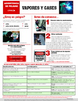 Advertencia de peligro Vapores y gases 2020