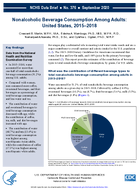 Nonalcoholic beverage consumption among adults United States 20152018
