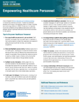 Empowering healthcare personnel