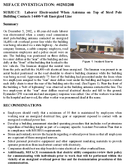 Laborer Electrocuted When Antenna on Top of Steel Pole Building Contacts 14400Volt Energized Line