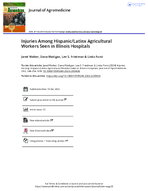 Injuries Among HispanicLatinx Agricultural Workers Seen in Illinois Hospitals