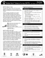 20092010 India  North Region Global Adult Tobacco Survey GATS Fact Sheet