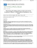 Replicating the Enhance Fitness Physical Activity Program in Hawaiis Multicultural Population 20072010