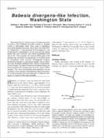 Babesia divergenslike Infection Washington State
