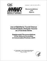 Morbidity and Mortality Weekly Report Recommendations and Reports November 17 2000  Vol 49  No RR13