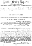 Public health reports  v 11 no 22 May 29 1896