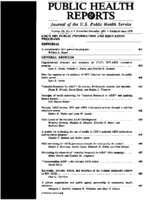 Public Health Rep  v 106 no 6  table of contents