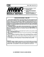 MMWR Morbidity and Mortality Weekly Report Vol 50 No 17 May 4 2001