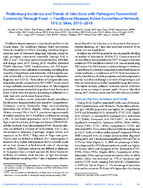 Preliminary Incidence and Trends of Infections with Pathogens Transmitted Commonly Through Food  Foodborne Diseases Active Surveillance Network 10 US Sites 20152018