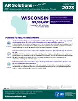 CDCs Investments to Combat Antibiotic Resistance Threats Wisconsin Fiscal Year 2023