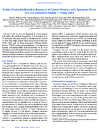 Rabies Death Attributed to Exposure in Central America with Symptom Onset in a US Detention Facility  Texas 2013