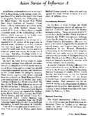 Asian strain of influenza A