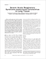 Severe Acute Respiratory Syndromeassociated Coronavirus in Lung Tissue
