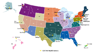 CDC Port Health Stations and their Jurisdictions map As of May 15 2024