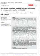 Occupational Exposure to Respirable Crystalline Silica Among US Metal and Nonmetal Miners 20002019