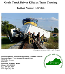 Grain Truck Driver Killed at Train Crossing