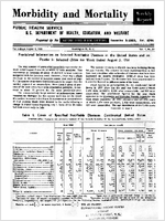 Morbidity and Mortality Weekly Report For release August 8 1958 Vol 7 No 31