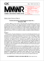Morbidity and Mortality Weekly Report MMWR May 7 1993  Vol 42  No 17