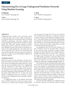 Characterizing Fire in Large Underground Ventilation Networks Using Machine Learning
