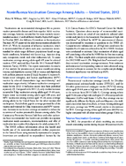 Noninfluenza Vaccination Coverage Among Adults  United States 2012