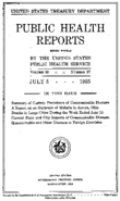Public Health Reports  v 50 no 27  cover