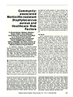Communityassociated Methicillinresistant Staphylococcus aureus and Healthcare Risk Factors