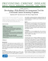Developing a WebBased Cost Assessment Tool for Colorectal Cancer Screening Programs
