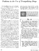 Problems in the use of tranquilizing drugs